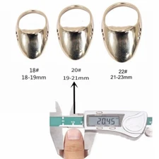 Hunting Gear 18-24mm Thumb Ring Brass Fingerguards Protect Bow Archery Equipment
