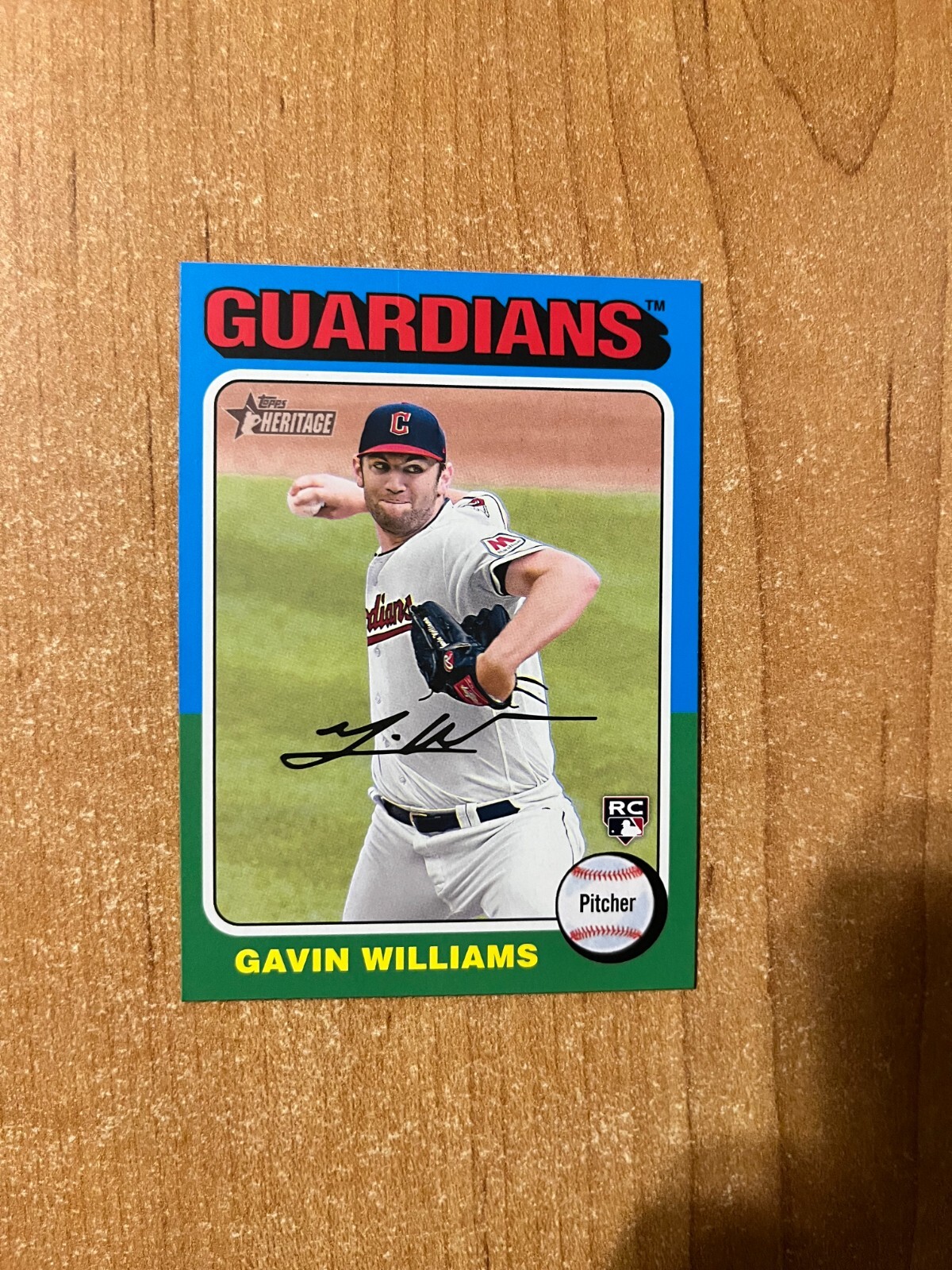 2024 Topps Heritage - Gavin Williams - #489 Action Image Variation SP
