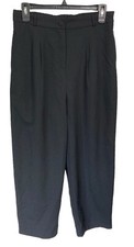 Lulus Black Wide Leg Trousers Size Large High Rise Business Office