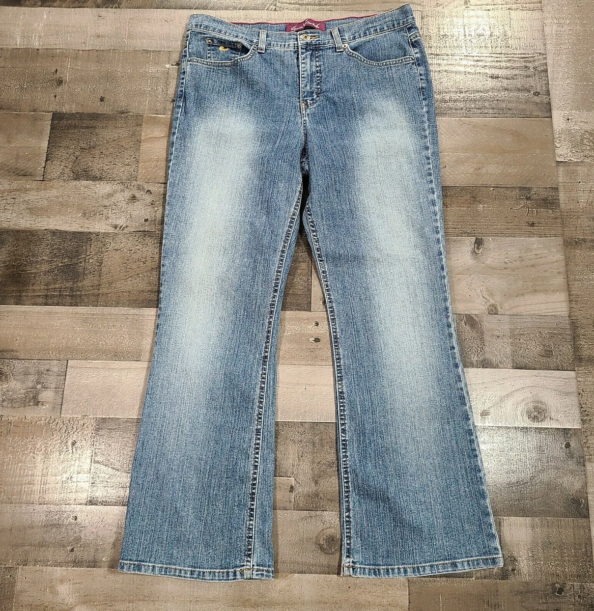 Gloria Vanderbilt Blue Denim Women Size 34 Giselle Solid High Rise