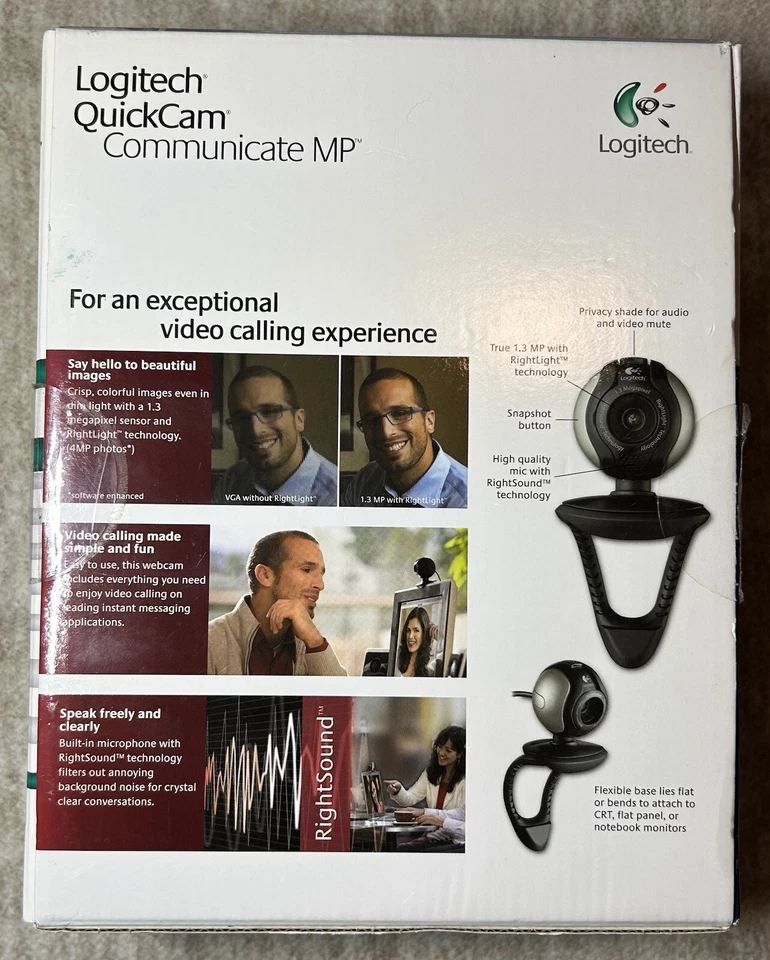 NIB Sealed Logitech QuickCam Communicate MP (S 5500) 1.3mp Webcam - Image 3 of 3