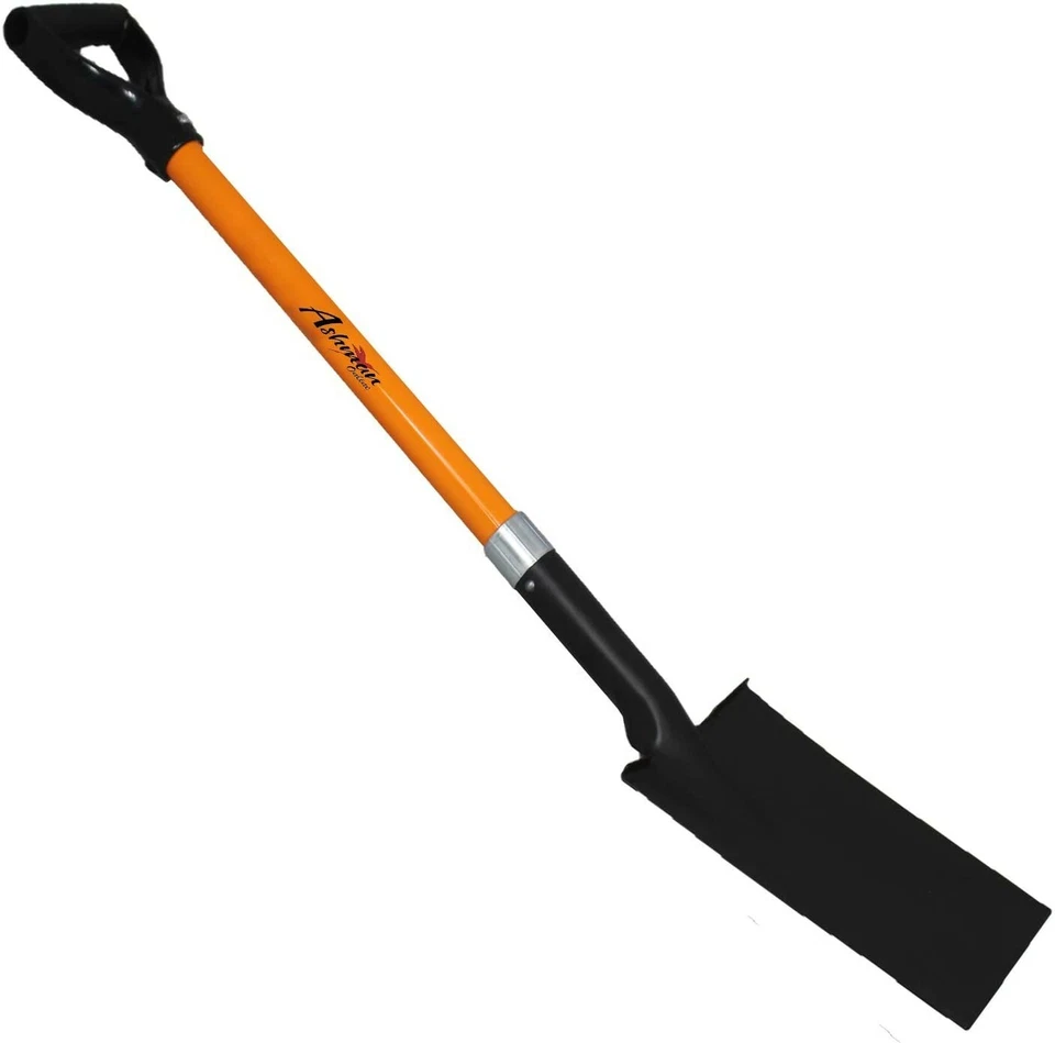 2 PK 44" Long Handle Spade with D Handle Grip - Premium Quality Orange Shovel - Image 2 of 4