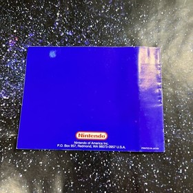 Nintendo NES Cleaning Kit Yellow Instruction Manual Only  1989