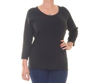 Style & Co. Women's Deep Black Sweatshirt Size M on sale Style & Co. Women's Deep Black Sweatshirt Size M on sale