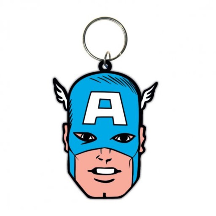 MARVEL COMICS RETRO RUBBER KEYRING - CAPTAIN AMERICA BRAND NEW SEALED