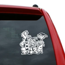 Ed, Edd, and Eddy Vinyl Decal | Color: White | 5" tall