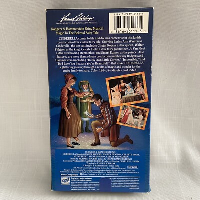 Rodgers & Hammerstein's Cinderella (1964, VHS) Ginger Rogers