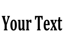 YOUR TEXT Vinyl Decal Sticker Car Window Bumper CUSTOM Personalized Lettering