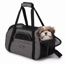 JESPET Soft-Sided Kennel Pet Carrier for Small Dogs, Cats, Puppy, Airline