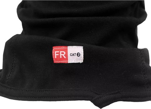 BOCOMAL FR Balaclava Flame Resistant Face Mask Hood Arc Rated One Size, Black - Picture 3 of 8