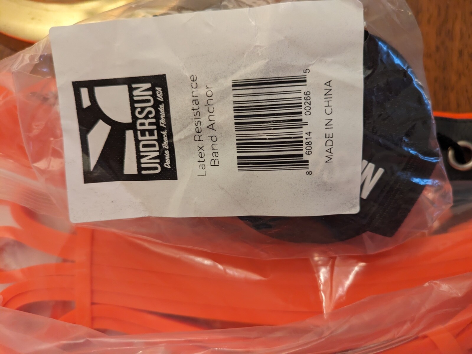 Undersun Resistance Exercise Bands with door anchor ; light to heavy 5 levels