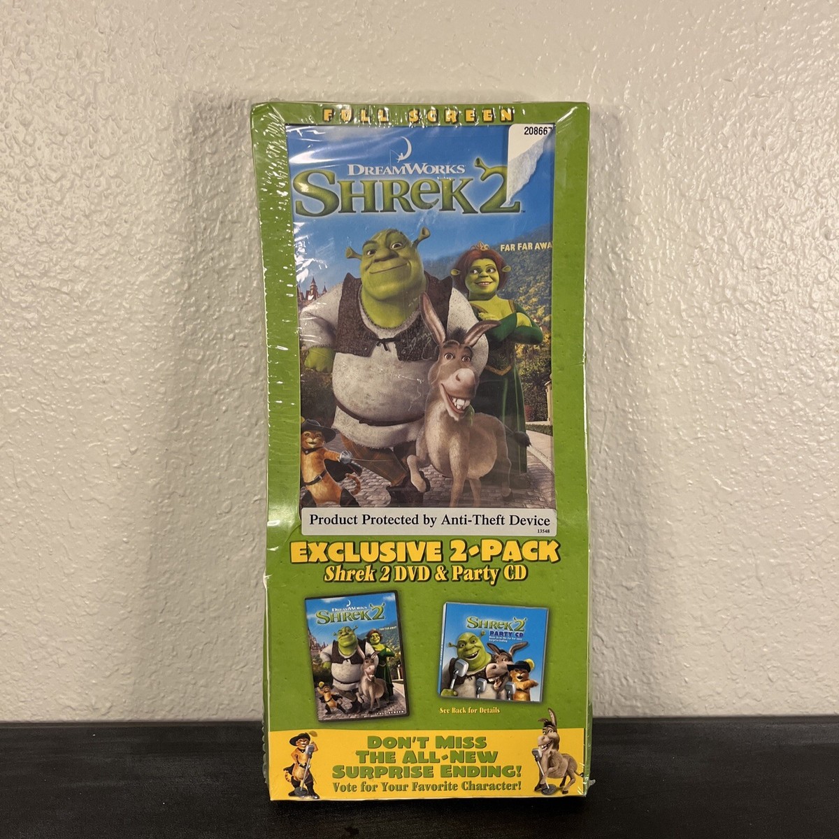 SHREK 2 DVD + PARTY CD Exclusive 2-Pack Full Screen