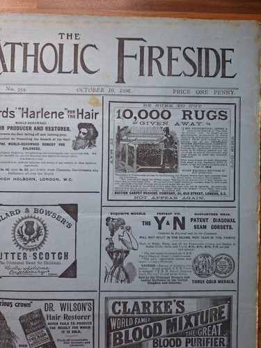 The Catholic Fireside Antique Magazine 19thc Victorian Religious Paper - Picture 2 of 5