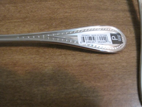 GOURMET SETTINGS PROMISE LARGE SERVING SPOONS 18/10 STAINLESS LOT OF 3 - Picture 3 of 3