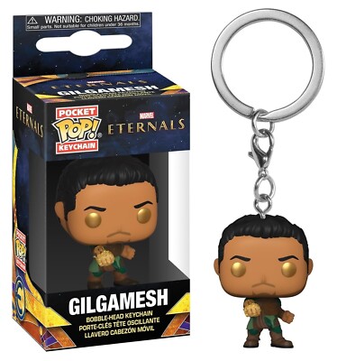 Funko-Pocket Pop! Bobble-Head-Keychain-Schlüsselanhänger-GILGAMESH-Eternals-NEU