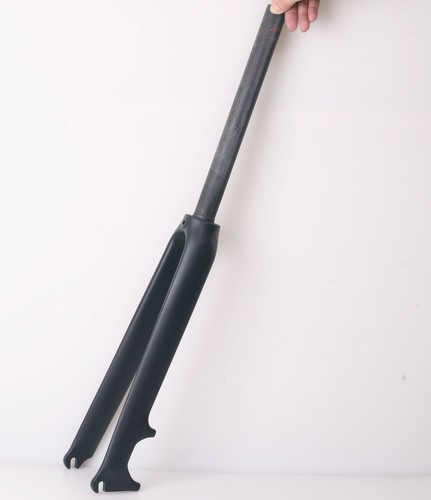 Hylix 1-1/8" Rigid Road Bike Full Carbon Fork-Disc Brake-QR or 12*100 Thru Axle - Picture 1 of 3