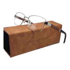 PORTA ROMANA EYEWEAR NATURAL WOOD/plastic TEMPLES SILVER TRIMS MOD.1777