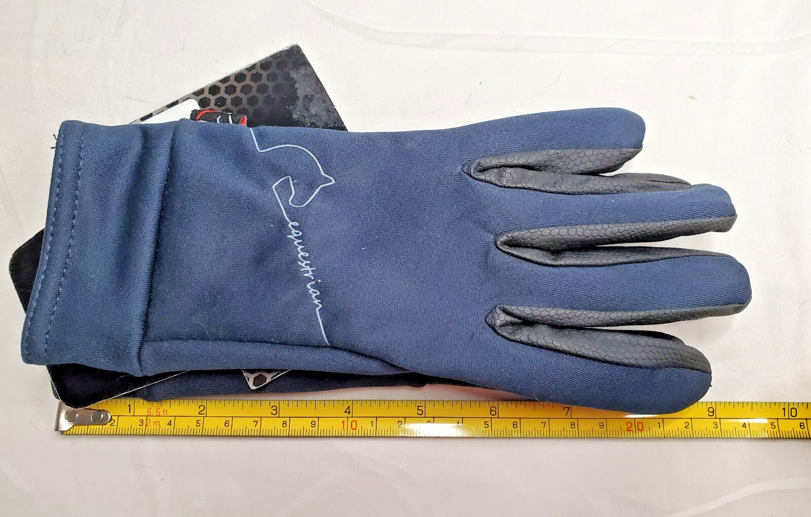 HKM Equine Sports Riding Gloves  - Size Large - Navy blue/black  - brand new