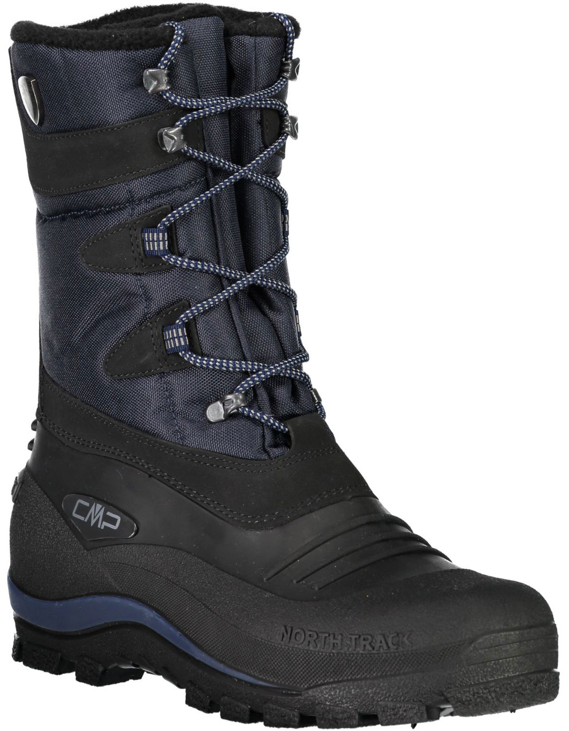 CMP Nietos Snow Stivali Invernali Racchette da Neve 3q47867-n950 Nero Blu Nuovo CMP Nietos Snow Stivali Invernali Racchette da Neve 3q47867-n950 Nero Blu Nuovo