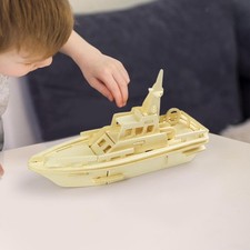 3D Wooden Puzzle DIY Crafts Assembly Model Kit for Children Boys Adults Patrol
