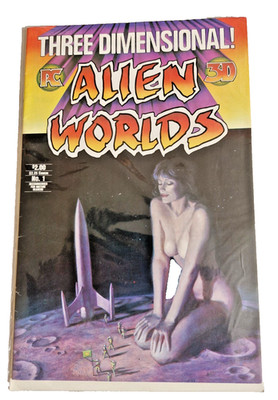 Pacific Comics - Alien Worlds  -  #1 in 3D (with glasses)