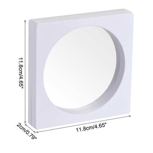 Schwebende Dünnschicht Vitrine, ABS Rahmen Case 11,8cmx11,8cmx2cm weiß 2er Pack - Bild 2 von 5