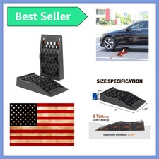 2.44 Lift Low Profile Car Service Tire Ramps 17x9.5x3.1 2pk 2.44 Lift Low Profile Car Service Tire Ramps 17x9.5x3.1 2pk