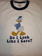 Vintage Donald Duck T-Shirt Disney Store Early 2000's Ringer Tee Size Large