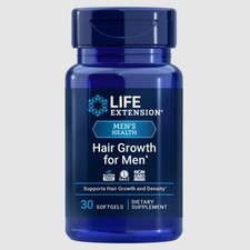 LIFE EXTENSION Hair Growth for Men 30 Softgels