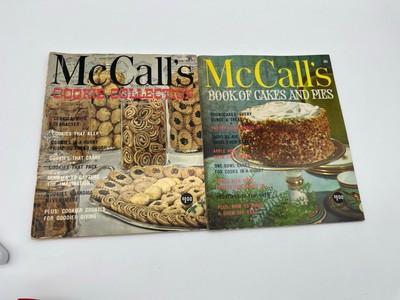 McCall's 2 Baking Book Bundle- Cakes & Pies/ Cookie Collection VTG 1965