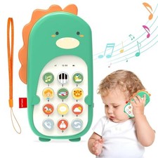 AKILION Baby Toys for 1 Year Old, Kids Dinosaur Toy Phone for Toddlers 1-3, Baby