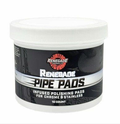 Renegade Pipe Pads Polishing Pads for Chrome Stainless 10ct
