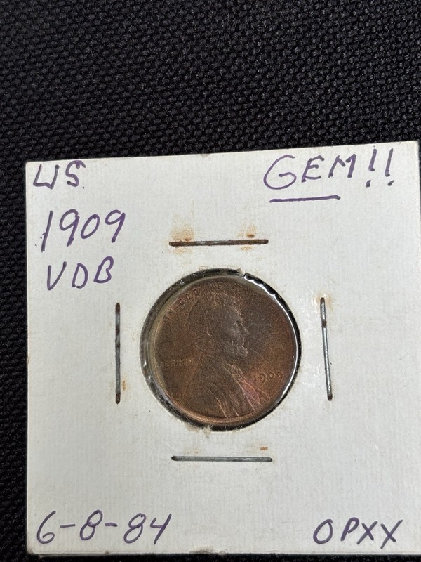 * 1909 VDB *  GEM  LINCOLN WHEAT PENNY * FROM ORIGINAL COLLECTION