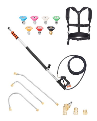 #ad New Pressure Washer Telescoping Wand 24 ft 4000 psi Telescopic Spray Wand w $125.70