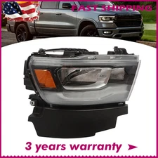 Passenger For 2019-2023 Dodge RAM 1500 Full LED DRL Reflector Headlight Headlamp