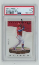 2021 Chronicles Bryce Harper Magnitude-Red 013/100 PSA 9 Philadelphia Philies #3