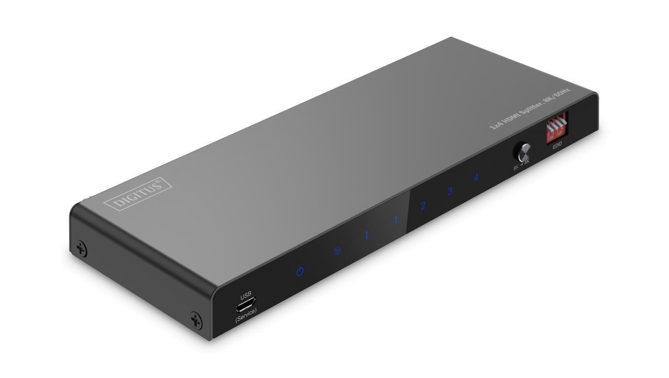 Раздвижной экран разветвитель HDMI 1x4 8K60 Гц 444 HDR 48 Гбит с HDCP 23 24590₽