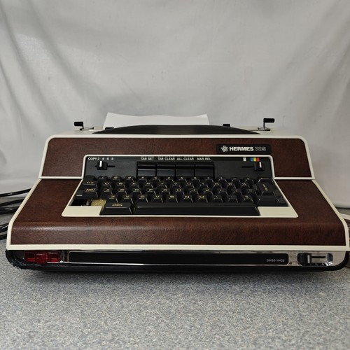 1976 Hermes 705 Elektrische Schreibmaschine Made in Switzerland by Paillard S.A. Yverdon - Bild 2 von 22