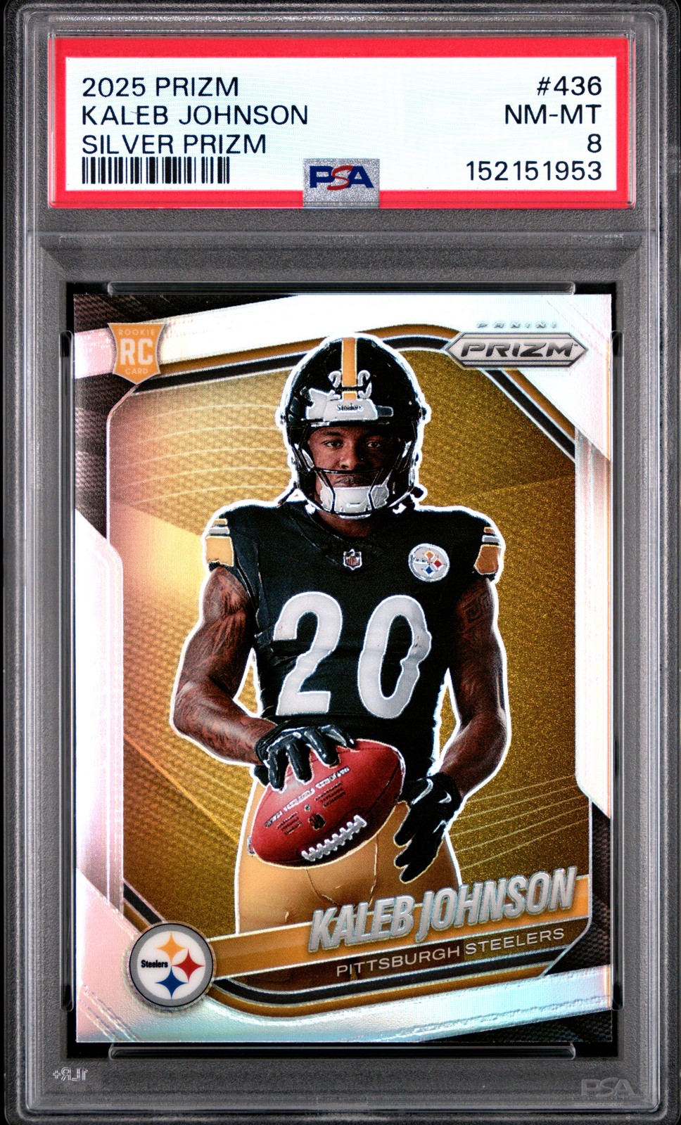Kaleb Johnson Panini Prizm #436 Silver