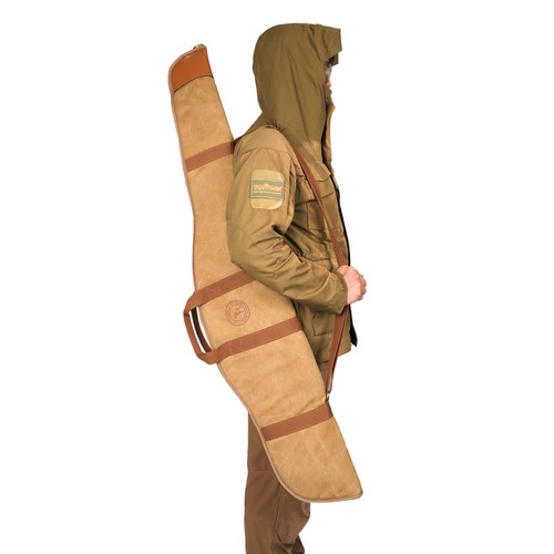 TOURBON Canvas Rifle Gun Slip Bag Protector de caza Soft Padded Zipped Case-52 " - Imagen 14 de 24