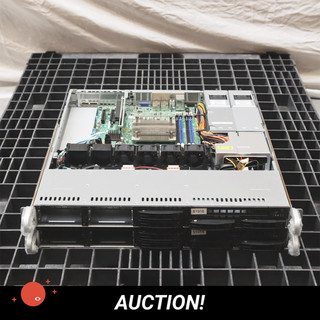2x SUPERMICRO CSE 113M 8SFF 1xHS 2x400W 1xRISER X10SLH F Rackmount 1U SAS SATA