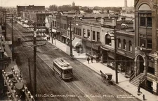 St. Cloud MN View, Millinery Trolley 1909 RPPC Photo Postcard COPY