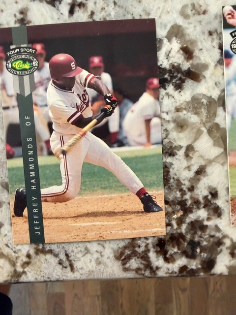 1992 CLASSIC 4 SPORT DRAFT PICK BASEBALL CARD STANDFORD JEFFREY HAMMONDS #229