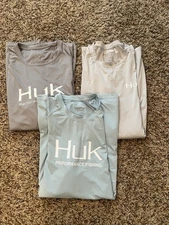 Huk Performance Long Sleeve Fishing Shirt Size 3XL- Lot Of 3