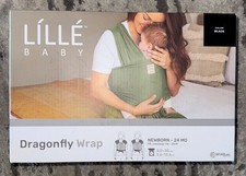 New LILLEbaby Dragonfly Wrap - Baby Carrier Wrap - Black
