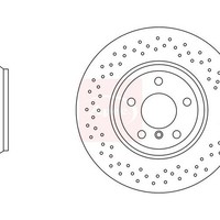 Apec Mercedes GL-CLASS X166 2012-2015 Bremsscheibe Hinten (Einzeln) DSK3021
