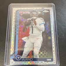 TOPPS 2025 CHROME FOOTBALL CAM WARD ROOKIE TENNESSEE TITANS #314