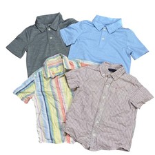 Boys 4T Polo Bundle 4pc Janie and Jack OshKosh Striped Solid Polo Button Up Play
