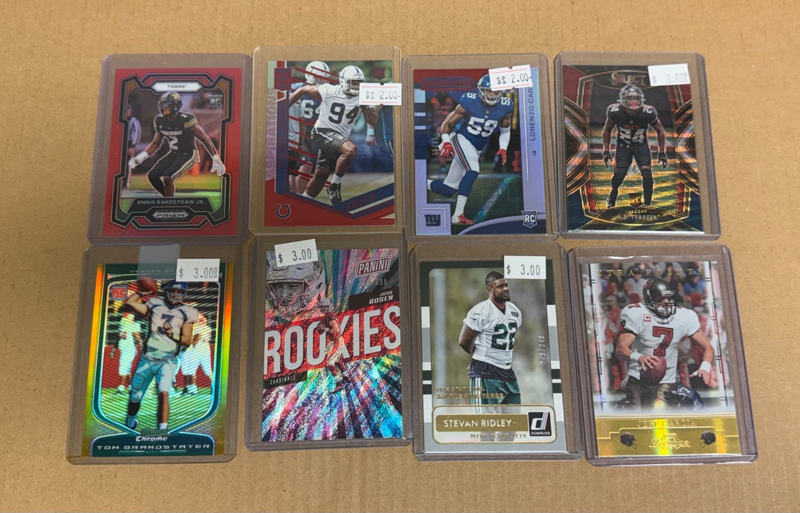 25 Card Lot NFL Football Auto Patch Relic RC #d Autographs Numbered Cards Only view 2