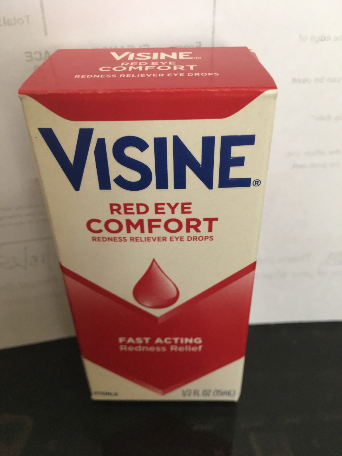 VISINE 1/2oz FAST ACTING RED EYE COMFORT REDNESS RELIEVER BR